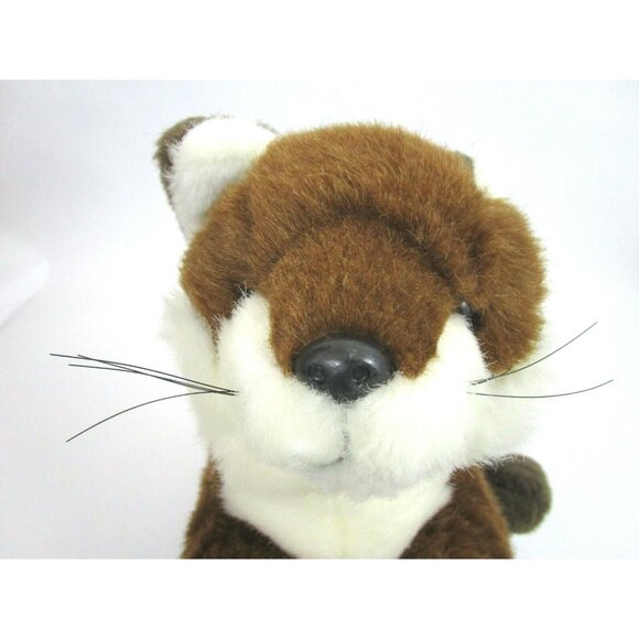 Fox Stuffed Animal Toy White & Brown 11" Body 1994 Plush Creations, Inc. Vintage - Picture 2 of 9